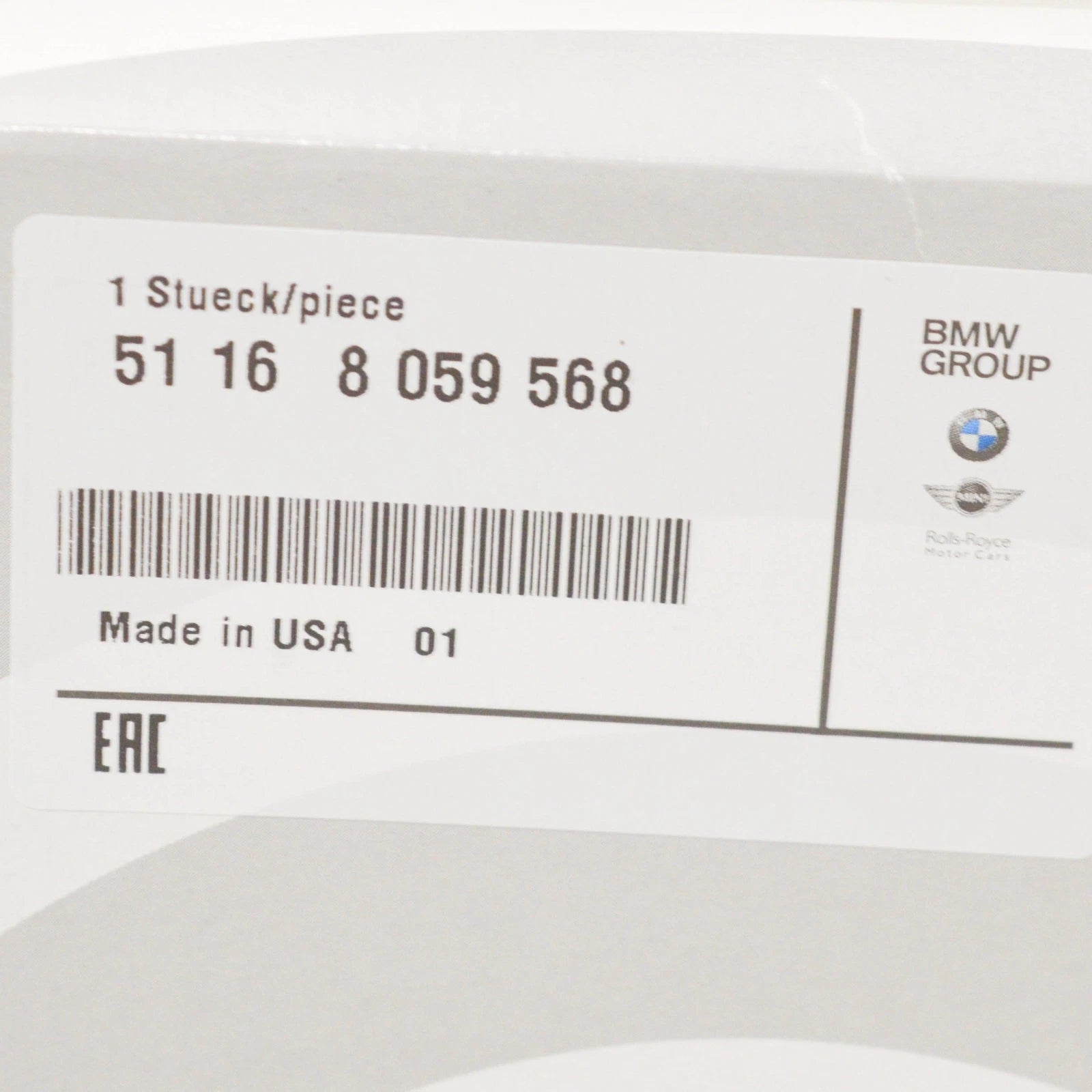 NEW BMW 3 F30 RIGHT HEATED WIDE-ANGLE MIRROR GLASS 51168059568 ORIGINAL