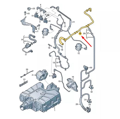 NEW VW TOUAREG 7P MK2 VACUUM PIPE 06E133773DE