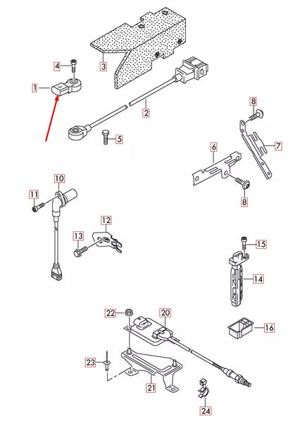 NEW AUDI Q7 4L KNOCK SENSOR 030905377C