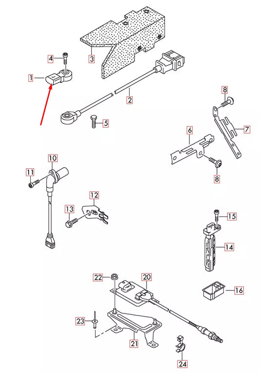 NEW AUDI Q7 4L KNOCK SENSOR 030905377C