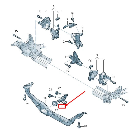 NEW AUDI Q5 8R RIGHT ENGINE MOUNT BRACKET 8K0199343C