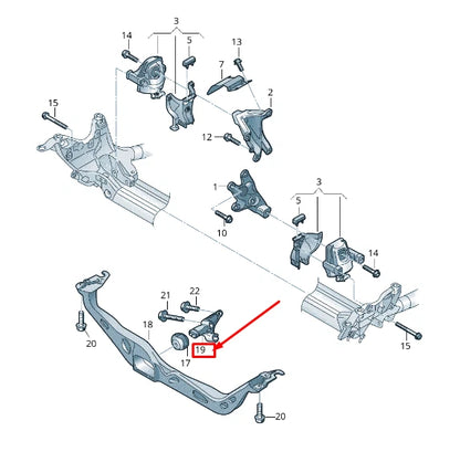 NEW AUDI Q5 8R RIGHT ENGINE MOUNT BRACKET 8K0199343C