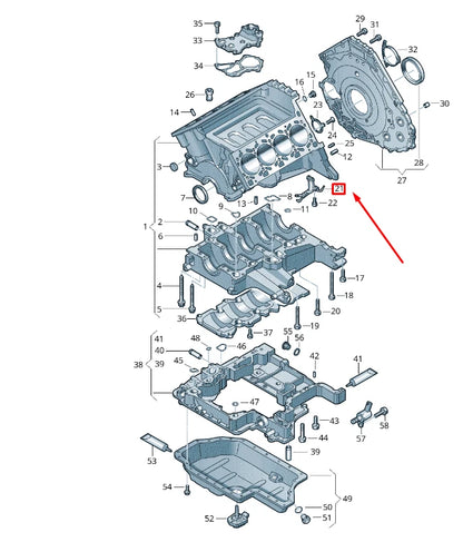 NEW VW TOUAREG 7P MK3 OIL SPRAY JET 07L103158G ORIGINAL