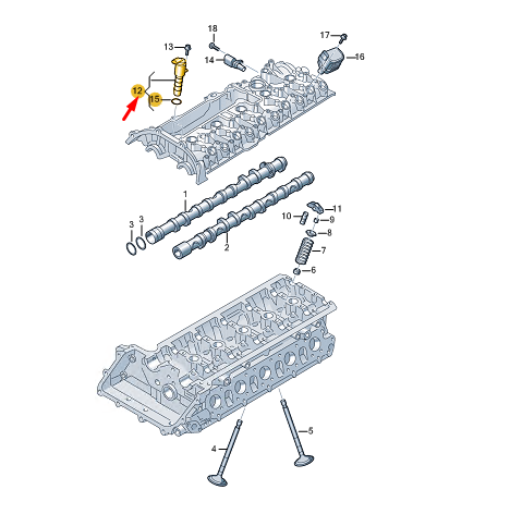 NEW CUPRA FORMENTOR CAMSHAFT CONTROL VALVE 06E109257AC ORIGINAL