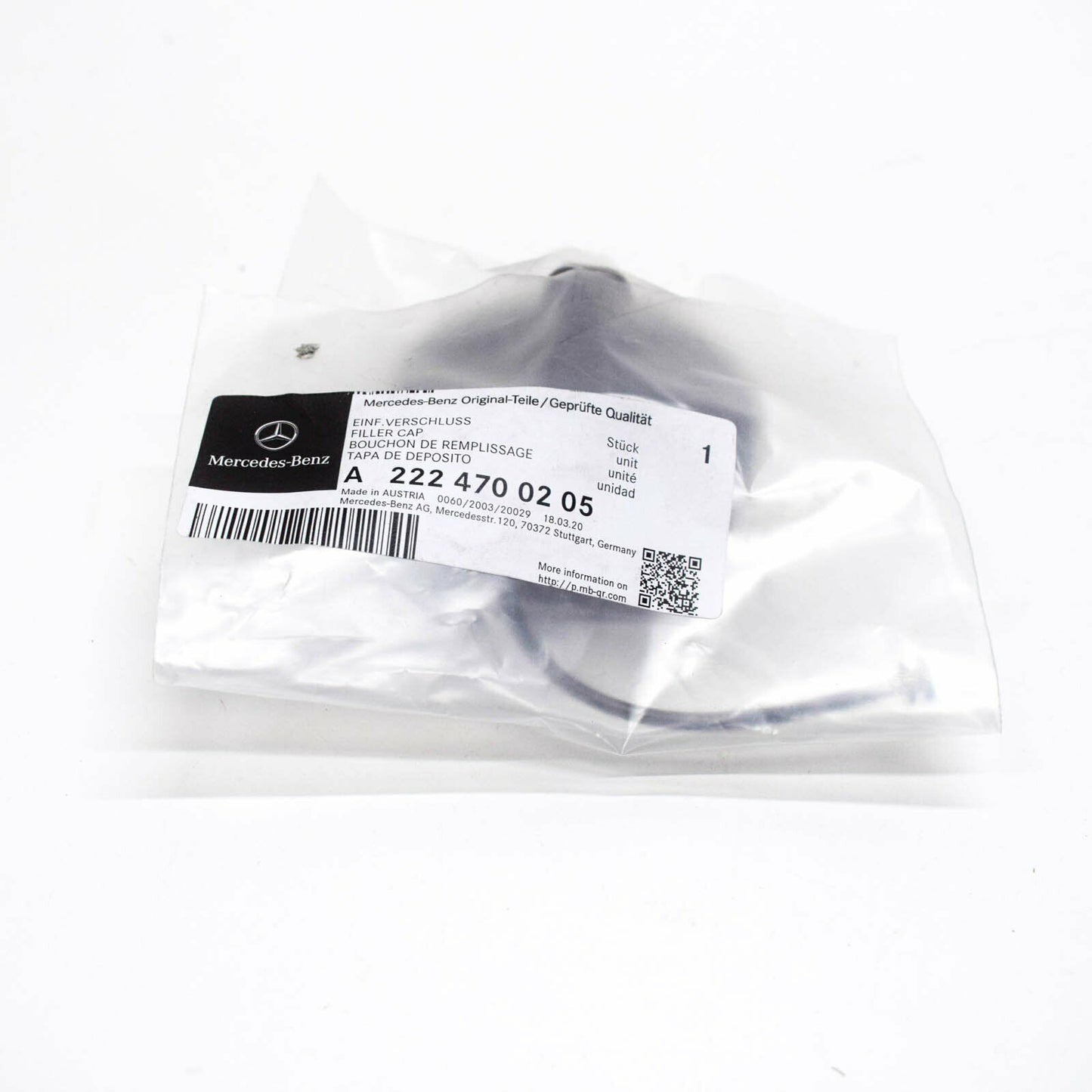 NEW MERCEDES-BENZ S W222 FUEL TANK CAP A2224700205 ORIGINAL