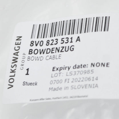 NEW AUDI A3 8V BONNET LOCK CABLE 8V0823531A ORIGINAL