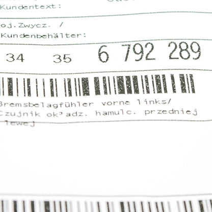 NEW BMW 3 F80 M3 3.0I 317KW FRONT LEFT ABS SENSOR 34356792289 ORIGINAL