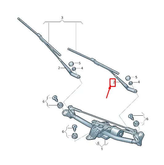 NEW AUDI A3 SPORTBACK 8V FRONT LEFT WIPER ARM RHD 8V2955407C1P9