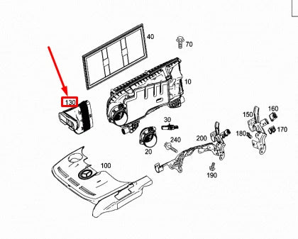 NEW MERCEDES-BENZ ML W166 AIR INTAKE HOSE A2760906282