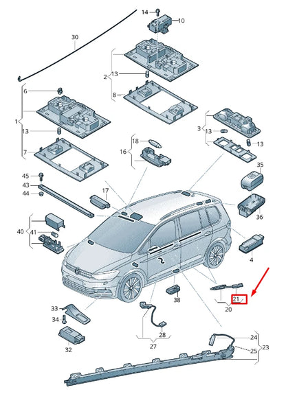 NEW VW TOURAN 5T LED MODULE 5TA919063