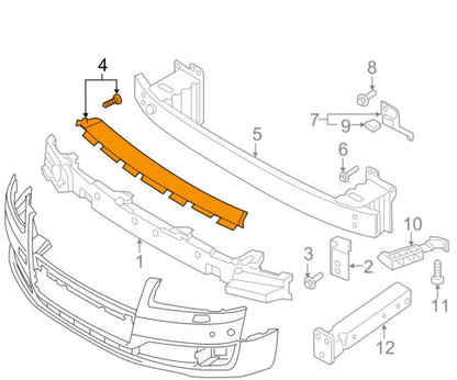 NEW AUDI A8 D4 FRONT BUMPER COVER TRIM 4H0807217B 2015 ORIGINAL