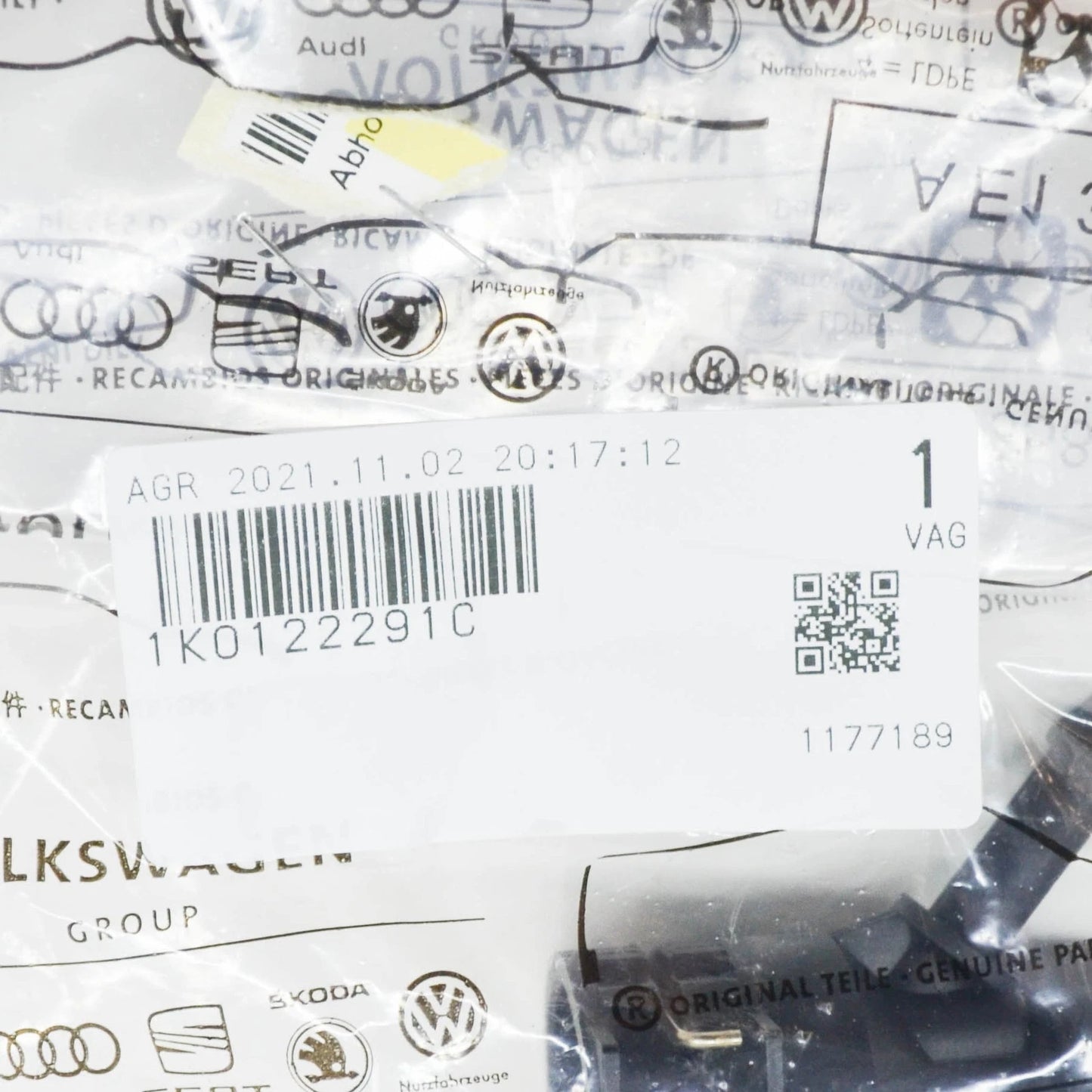 NEW AUDI Q3 8U HEATER HOSE CONNECTOR 1K0122291C ORIGINAL