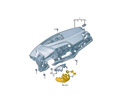 new audi q3 f3 steering column lower section trim 83a953512c4pk original