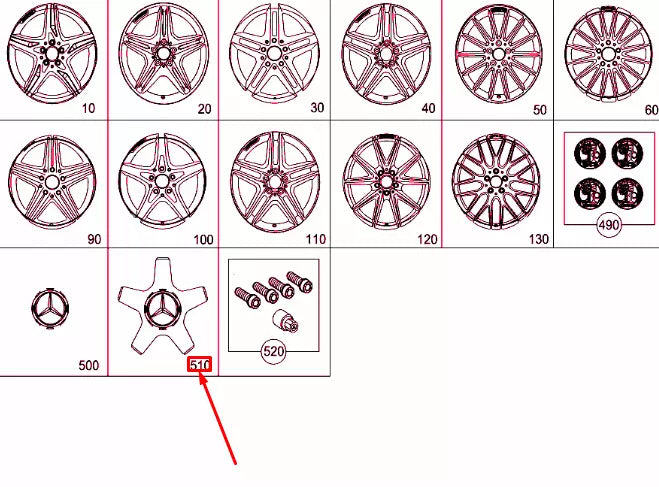 NEW MERCEDES-BENZ CLA C117 WHEEL HUB CAP A00040024009283 ORIGINAL