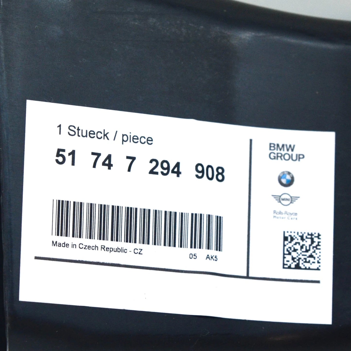 NEW BMW 3 GT F34 RIGHT BRAKE AIR DUCT 51747294908 7294908 2016 ORIGINAL