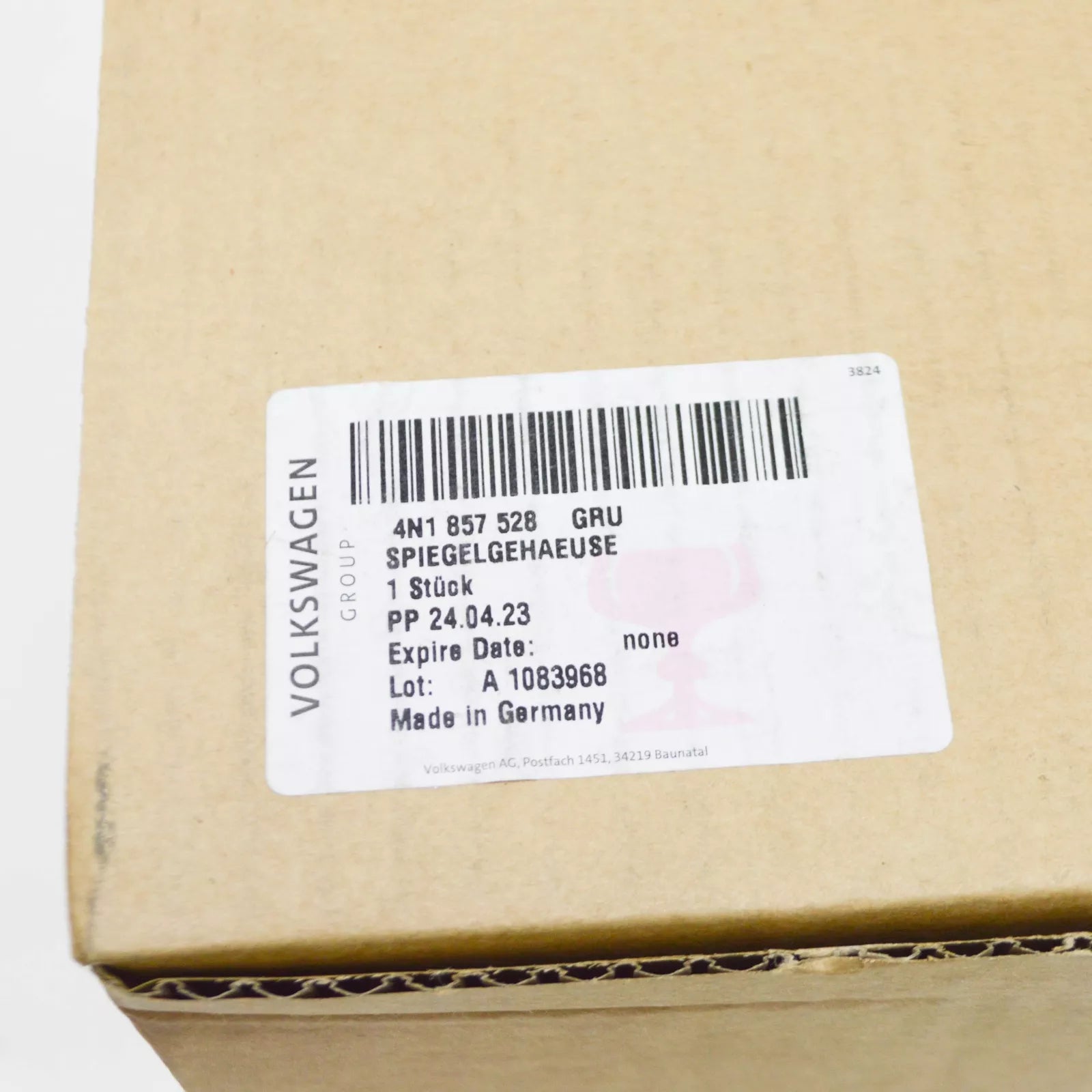 NEW AUDI A6 C8 FRONT RIGHT DOOR MIRROR COVER LHD 4N1857528GRU ORIGINAL