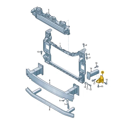 NEW AUDI E-TRON SPORTBACK GEA FRONT LOCK CARRIER RIGHT ADAPTER 4KE806392