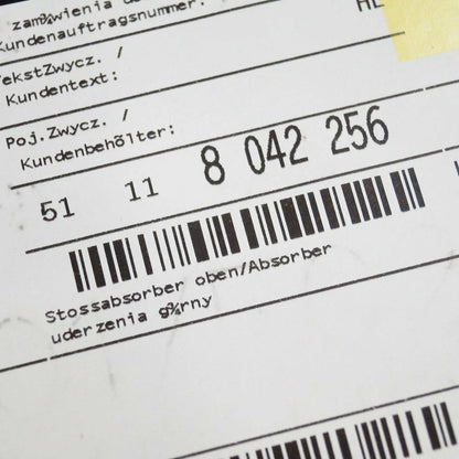 NEW BMW 7 F01 M FRONT BUMPER FOAM 51118042256 8042256 ORIGINAL