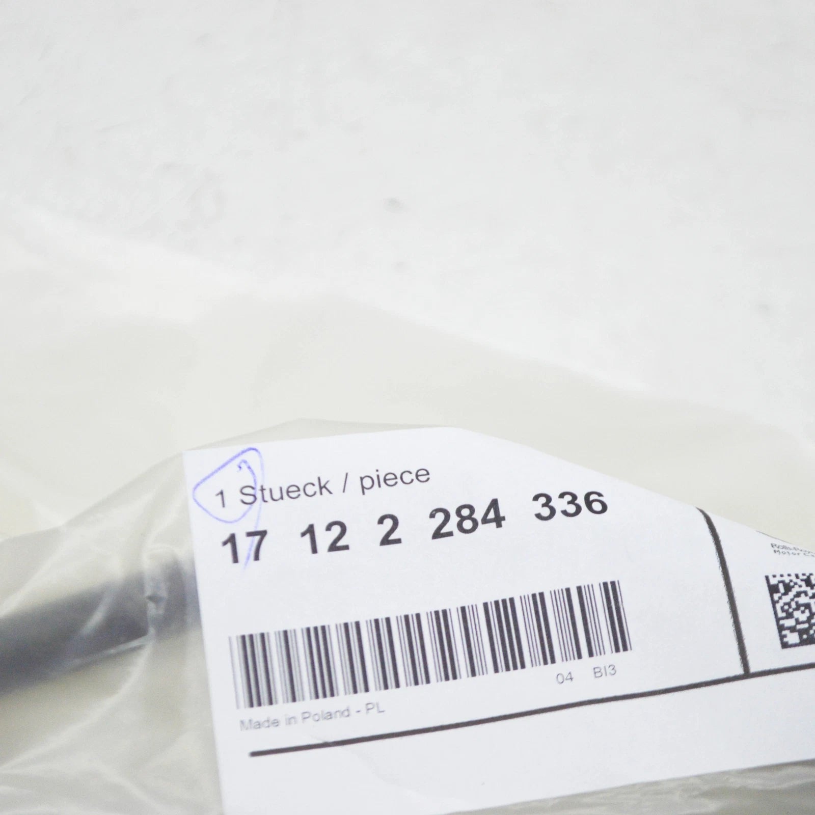 NEW BMW M5 F10 ENGINE COOLANT VENT HOSE PIPE 17122284336 ORIGINAL