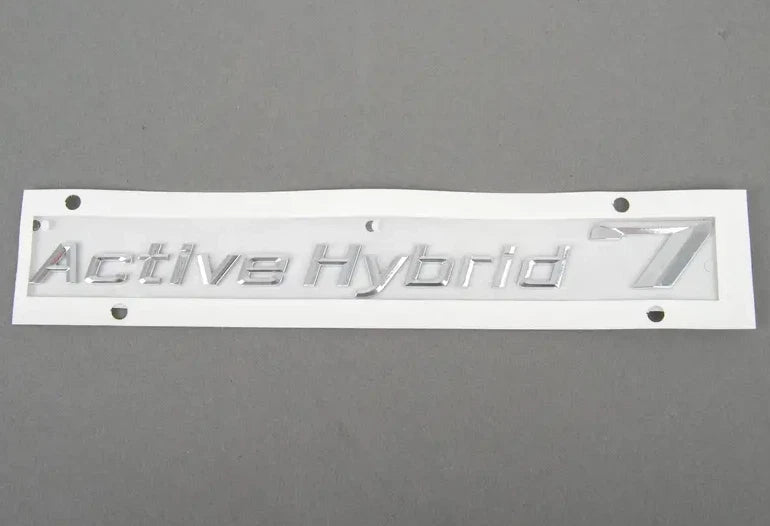 NEW BMW HYBRID 7 F01 REAR LEFT EMBLEM BAGDE 51147346553 7346553 ORIGINAL