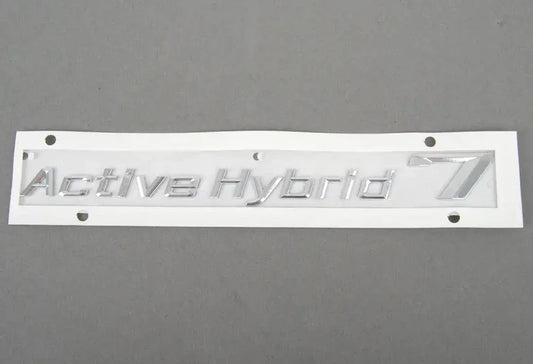 NEW BMW HYBRID 7 F01 REAR LEFT EMBLEM BAGDE 51147346553 7346553 ORIGINAL
