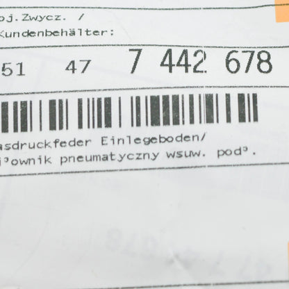 NEW BMW X3 G01 REAR FLOOR CARPER GAS SPRING 51477442678 ORIGINAL