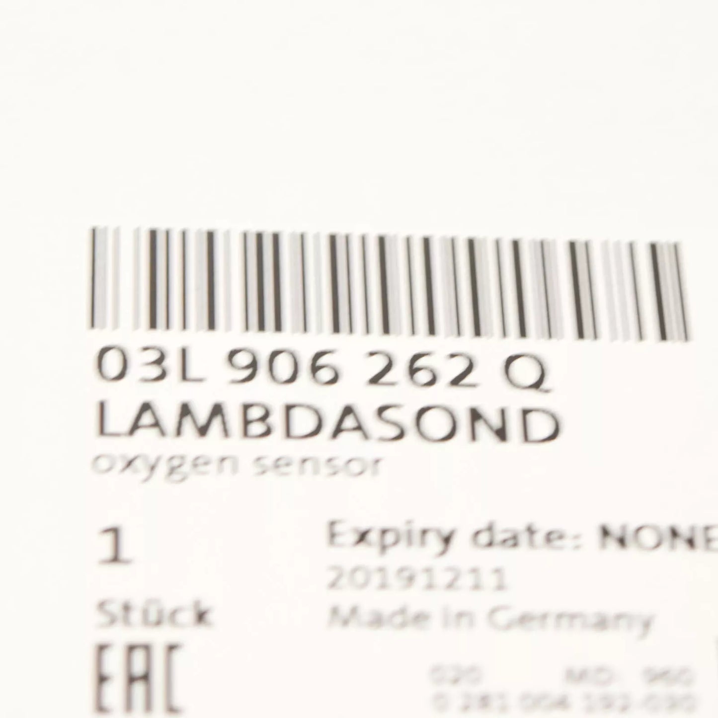 NEW AUDI A3 8V LAMBDA OXYGEN SENSOR 03L906262Q 2.0TDI OEM