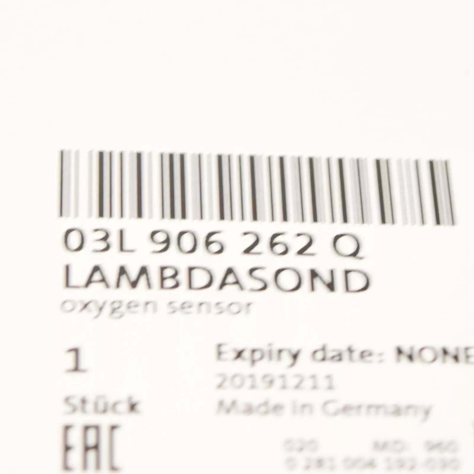 NEW AUDI A3 8V LAMBDA OXYGEN SENSOR 03L906262Q 2.0TDI OEM