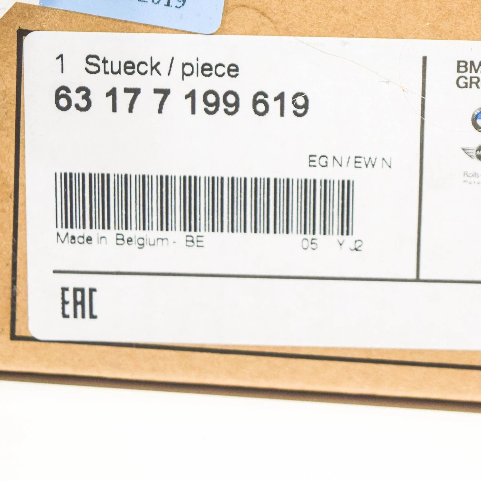 NEW BMW 5 GT F07 FRONT LEFT FOG LIGHT 63177199619 7199619 ORIGINAL