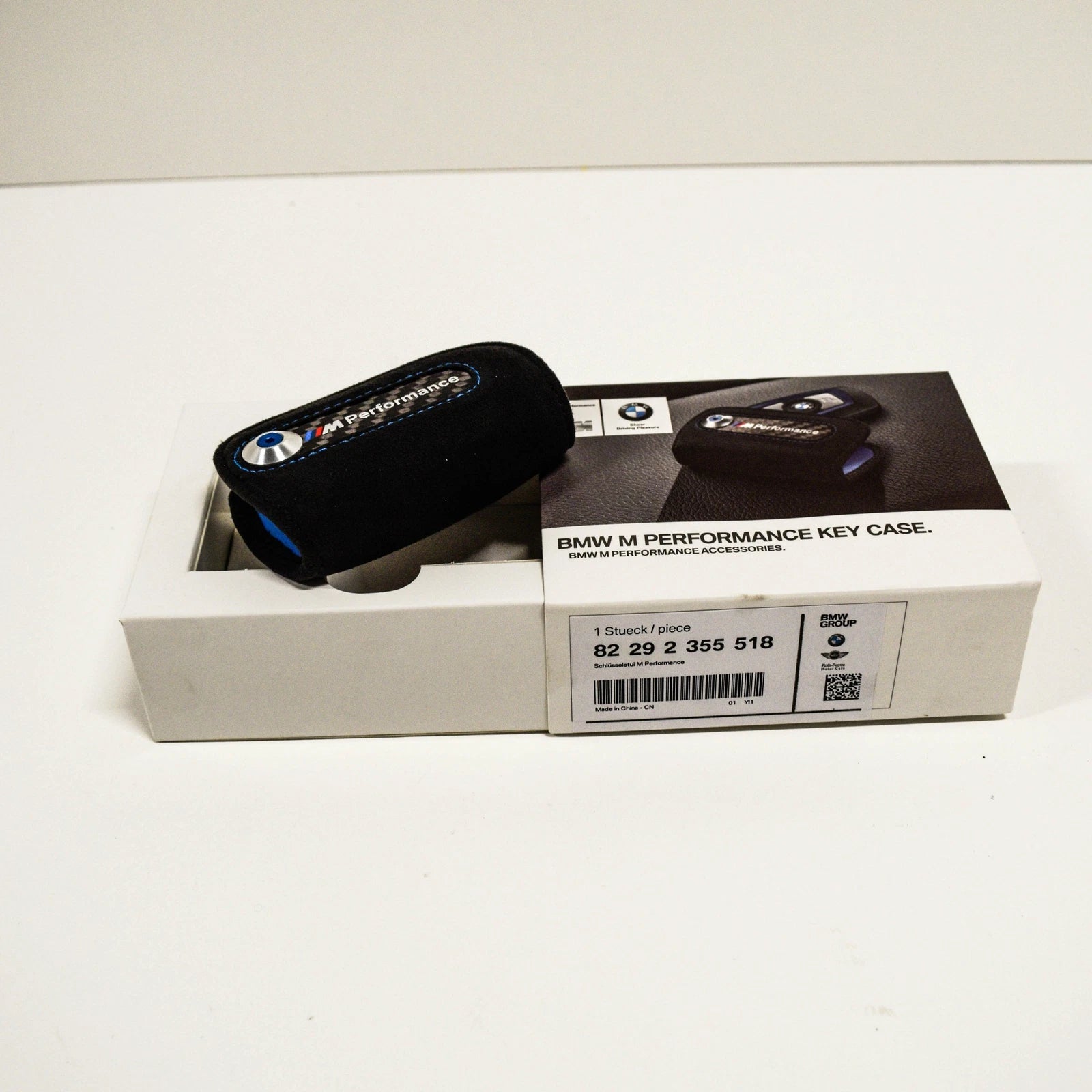 NEW BMW M PERFORMANCE KEY FOB HOLDER BAG CARBON COVER CASE 82292355518 ORIGINAL