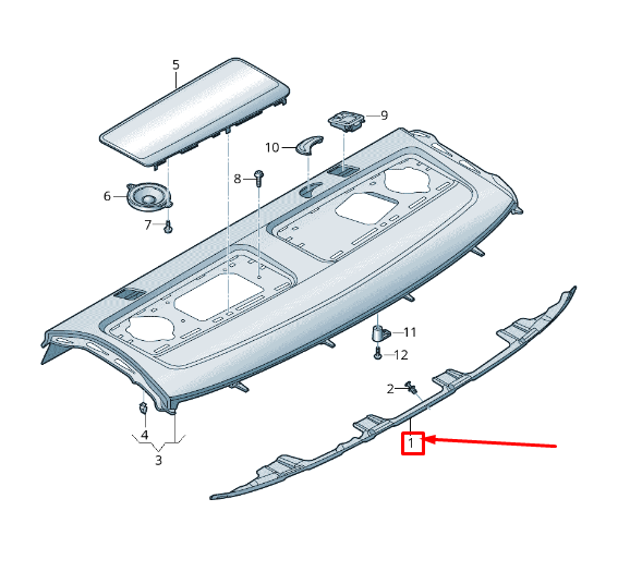new audi a4 avant b9 rear shelf panel cover trim 8w58634336vd original