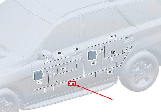 new mercedes-benz eqc front door wiring harness a2535402014 original