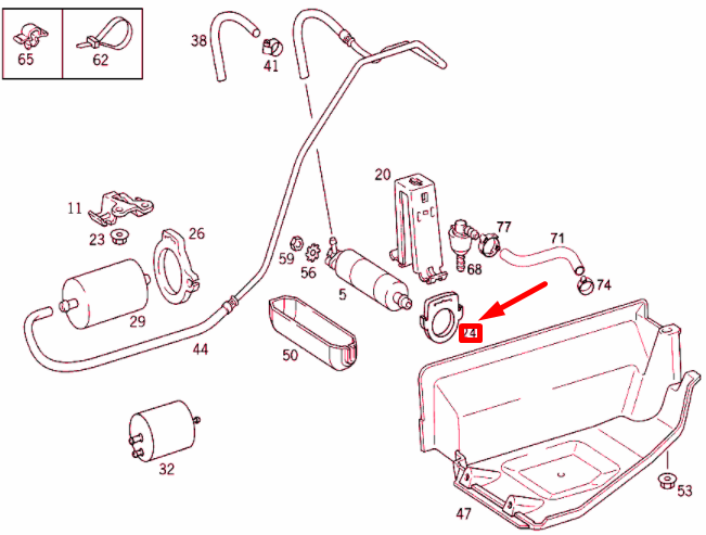 NEW MERCEDES-BENZ E T-MODEL S210 FUEL PUMP RUBBER RING A2104780082 ORIGINAL