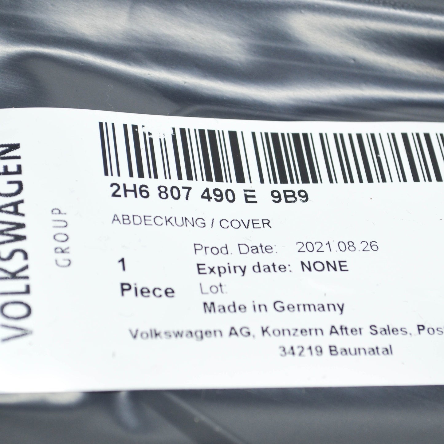 NEW VOLKSWAGEN AMAROK FRONT RIGHT FOG LIGHT GRILLE 2H6807490E9B9 ORIGINAL