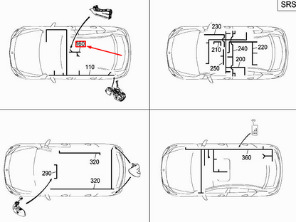 new mercedes-benz cla c117 central console wiring harness a1765405905 original