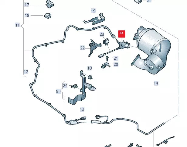 NEW AUDI A6 AVANT C7 ADBLUE INJECTOR 4H0131113E ORIGINAL