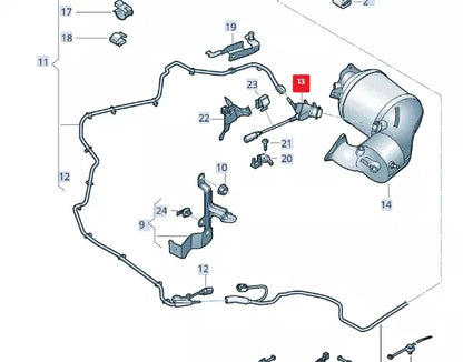 NEW AUDI A6 AVANT C7 ADBLUE INJECTOR 4H0131113E ORIGINAL