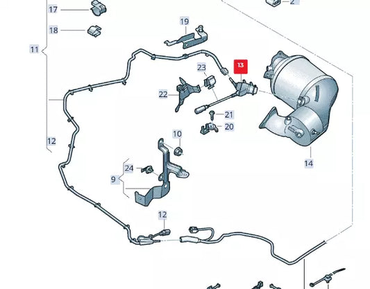 NEW AUDI A6 AVANT C7 ADBLUE INJECTOR 4H0131113E ORIGINAL