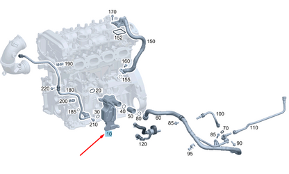 NEW MERCEDES-BENZ E W213 OIL SEPARATOR A2700109703 ORIGINAL