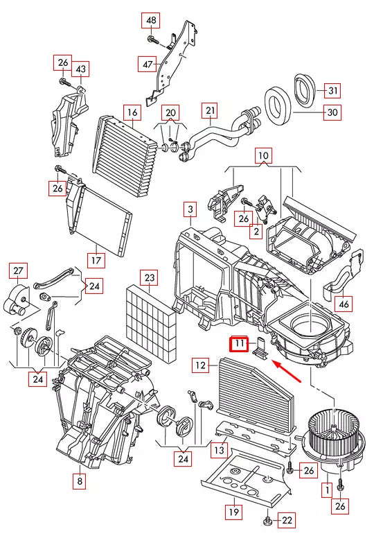 NEW AUDI A3 8P A/C HEATER BLOWER MOTOR SPEED CONTROL RESISTOR 1K0959263A