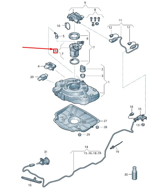 NEW VW TOUAREG MK2 REDUCTION AGENT HEATER ELEMENT REPAIR KIT 7P6198970B ORIGINAL