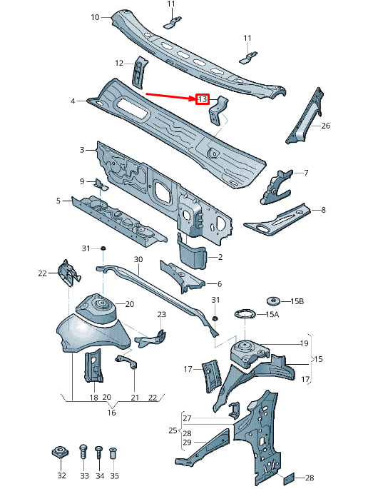 new volkswagen golf 5g mk7 windscreen wiper mounting holder 5g1805327 original