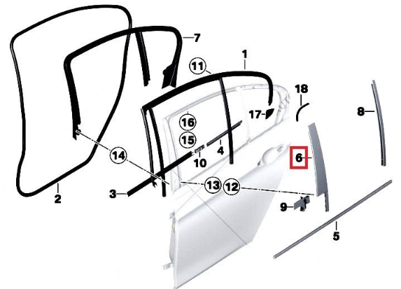 new bmw 3 f30 front and rear exterior gloss left right pillars covers original