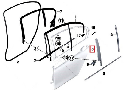 new bmw 3 f30 front and rear exterior gloss left right pillars covers original