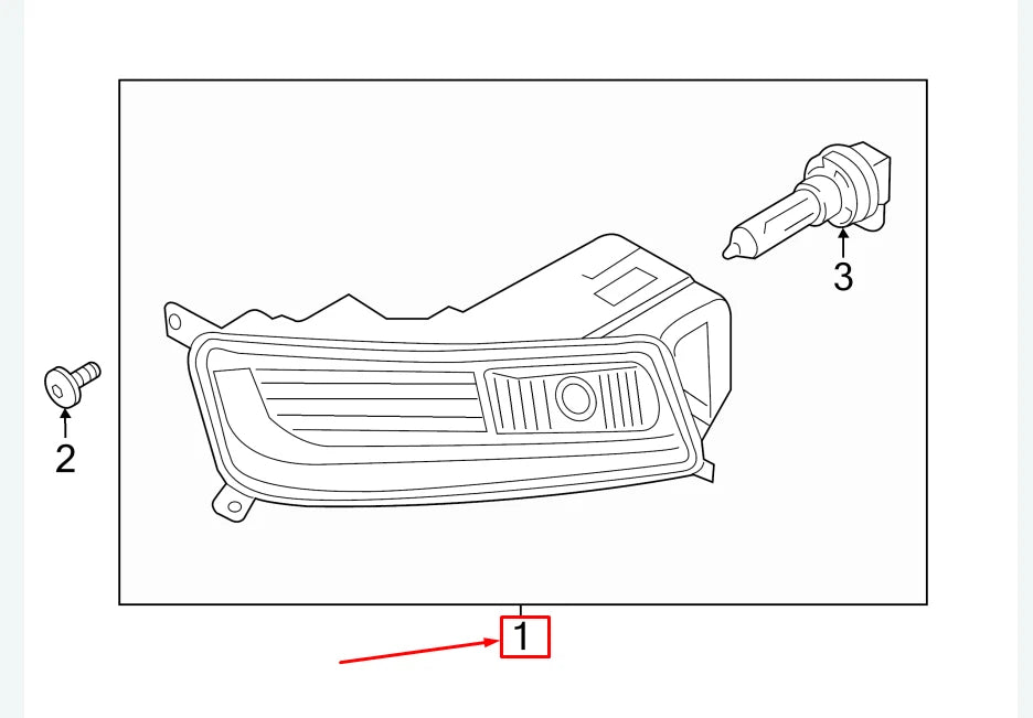 NEW VW CC 35 FRONT RIGHT FOG LIGHT 3C8941700 ORIGINAL