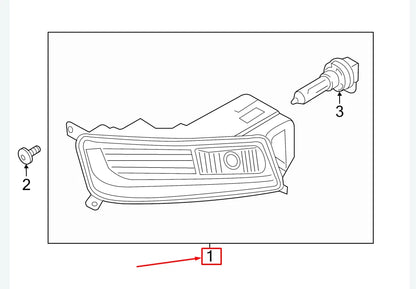 NEW VW CC 35 FRONT RIGHT FOG LIGHT 3C8941700 ORIGINAL