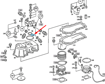 new mercedes-benz sl r129 injection system sealing ring a0149973448 original