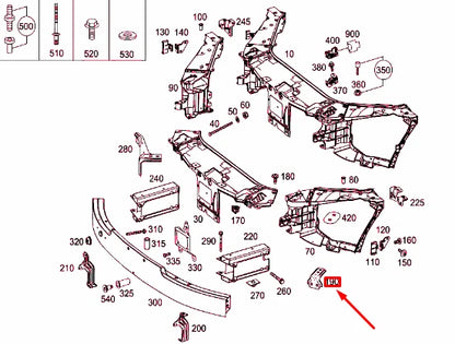 NEW MERCEDES-BENZ S-CLASS W222 LEFT RADIATOR SUPPORT A2226205900