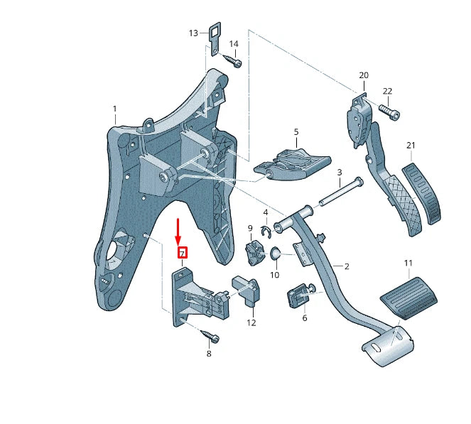 NEW VW TOUAREG 7P MK2 DISTANCE MEASURING SENSOR BRACKET LHD 7P0723315B