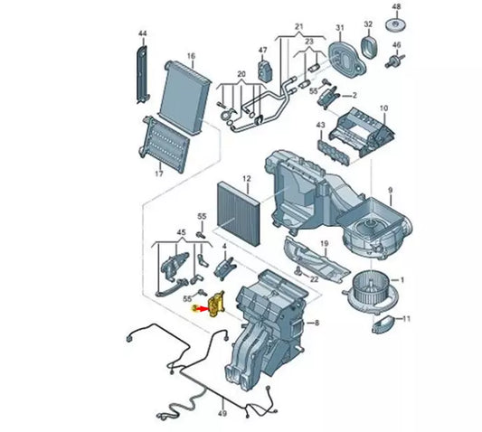 NEW AUDI A3 8PA RIGHT HEATER MOTOR FLAPER ACTUATOR 5Q0898511D